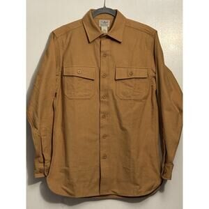 L.L.Bean Men's Chamois Shirt - Slightly Fitted - Barley - Item# 512326 - NWT